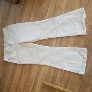 Jordache Low Rise Flare Jeans Size 16 White